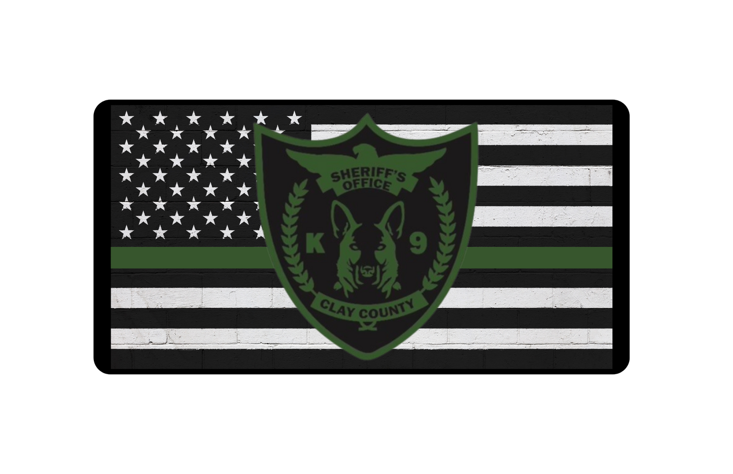 CCSO K-9 License Plate