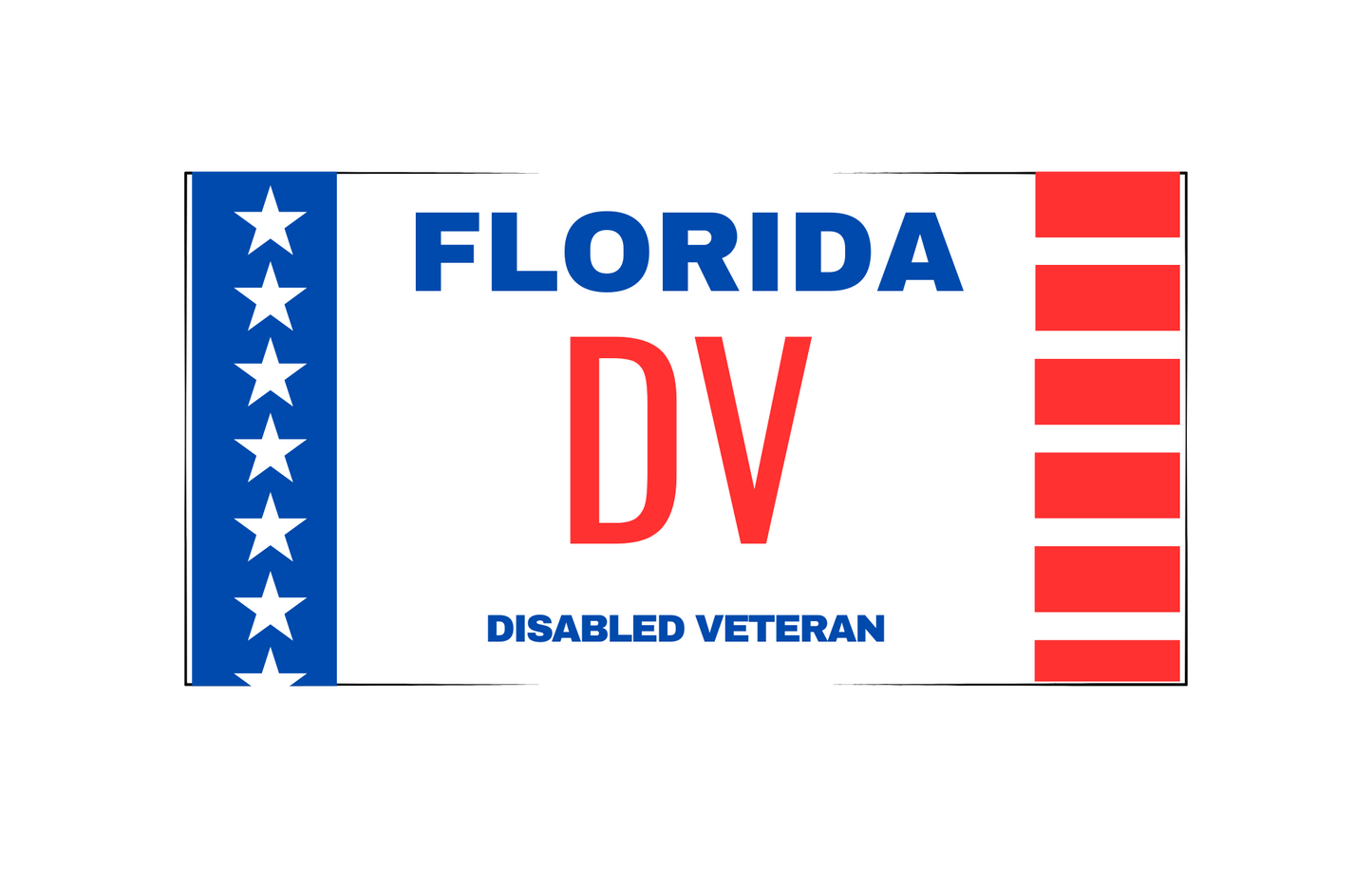 Florida DV License Plate
