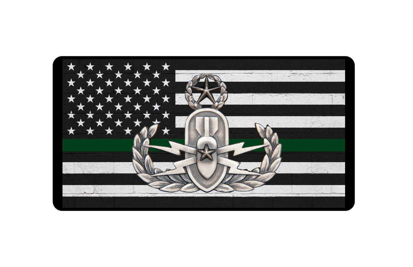 Master EOD Sheriff License Plate (Silver)