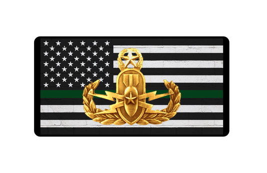 Master EOD Sheriff License Plate  (Gold)