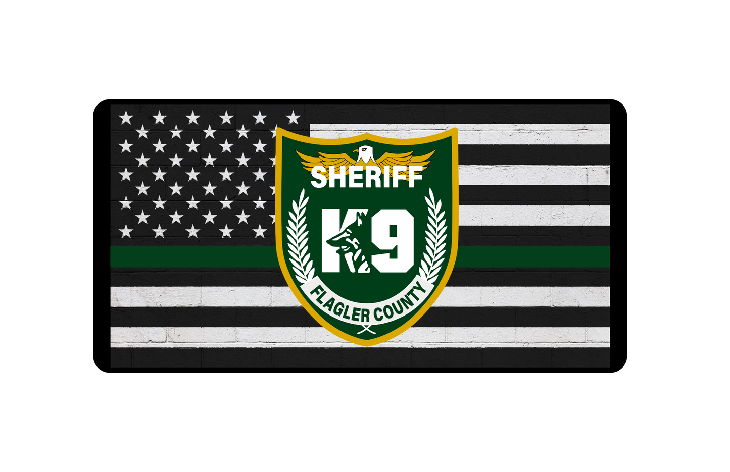 Flagler County Sheriff K9 License Plate