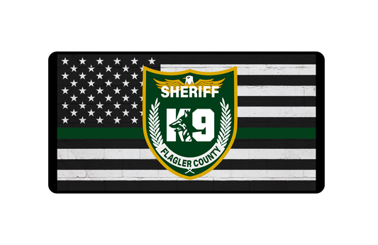 Flagler County Sheriff K9 License Plate