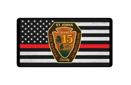St Johns County Fire & Rescue Pine Island License Plate