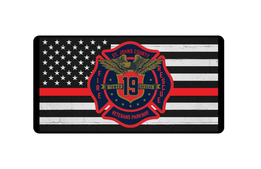 St Johns County Tower 19 Fire Rescue License Plate