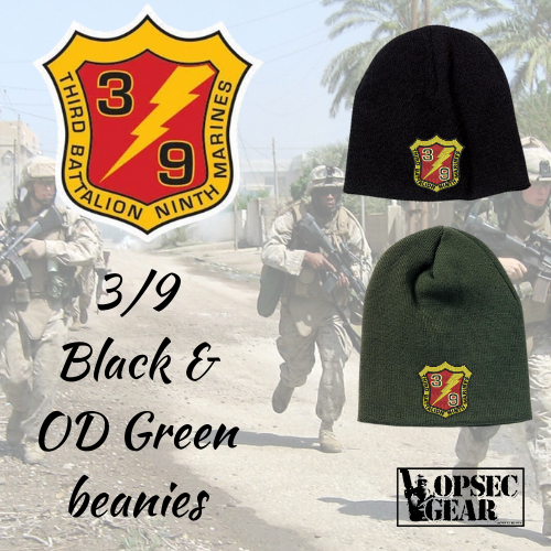 3/9 USMC Embroidered Beanie