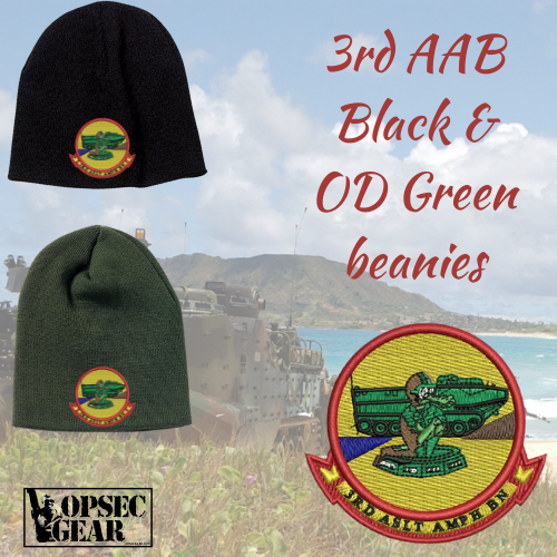 3rd AAB USMC Embroidered Beanie