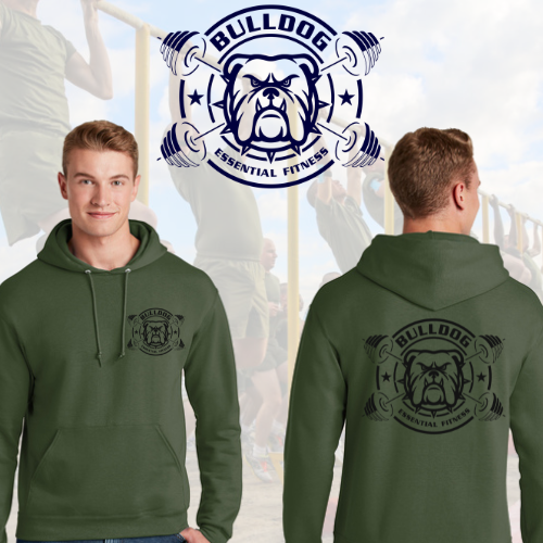 Bulldog Men's OD Green Hoodie
