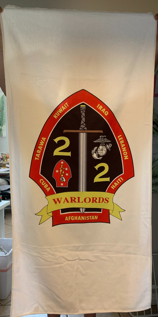 2/2 Warlords Beach Towel