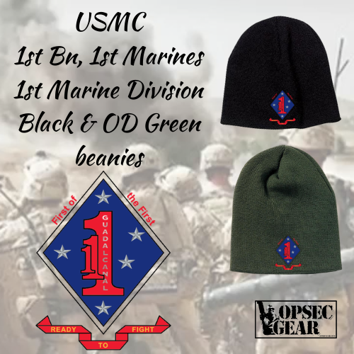 1st Battalion, 1st Marines Embroidered Beanie