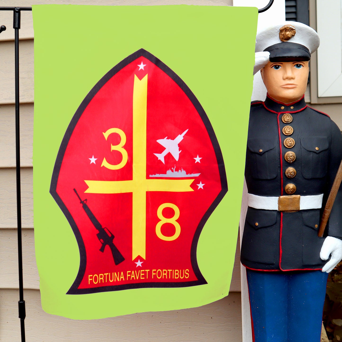 3/8 Marines Garden Flag