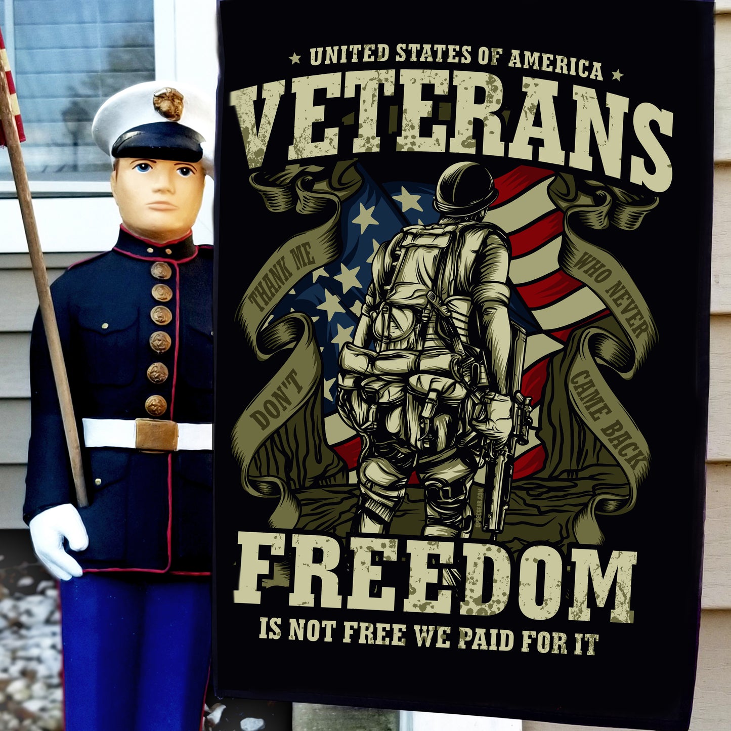 American Veterans Garden Flag