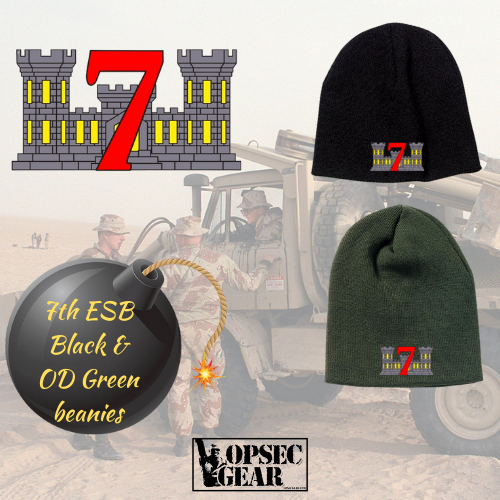 7th ESB USMC Embroidered Beanie