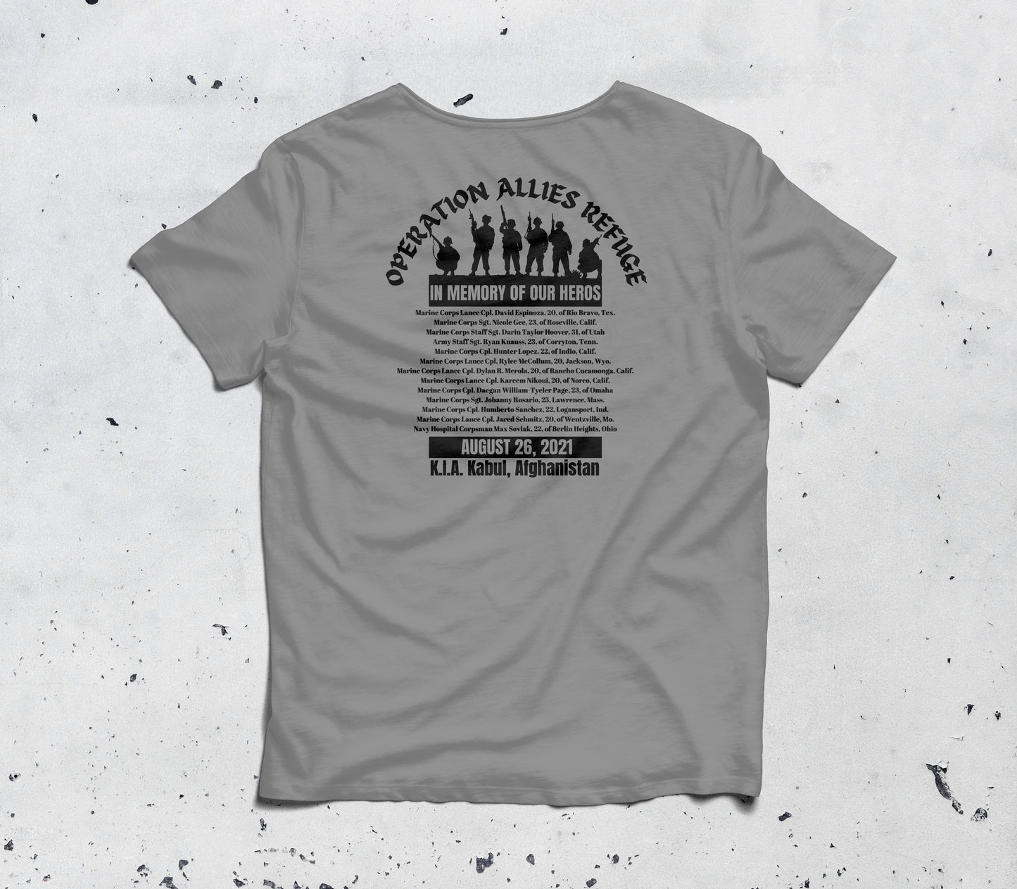 Operation Allies Refuge Afghanistan Memorial Shirt