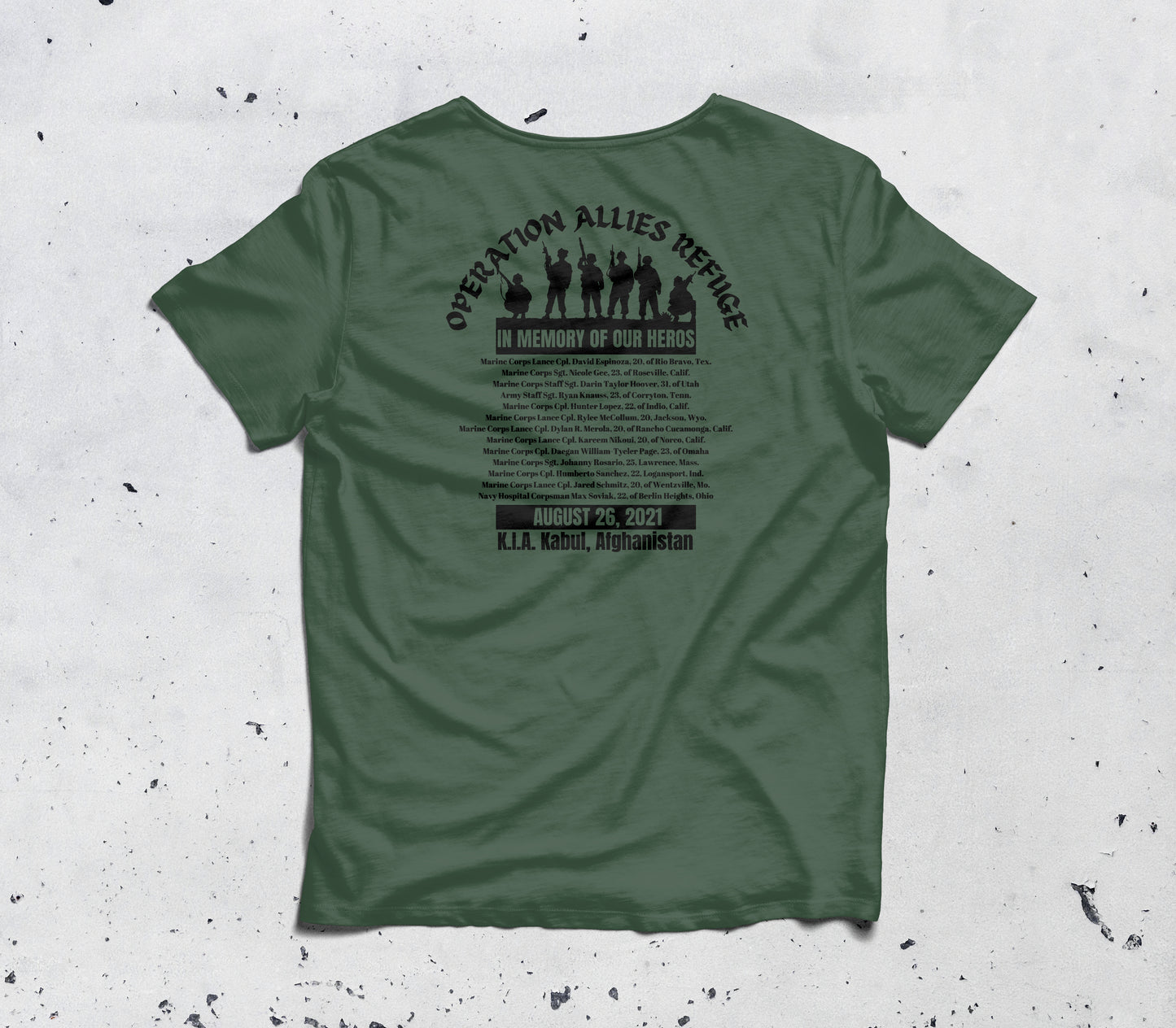 Operation Allies Refuge Afghanistan Memorial Shirt