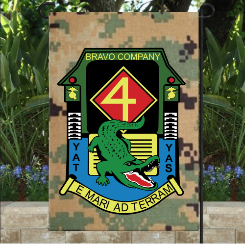 Bravo Co 4th AAB Garden Flag