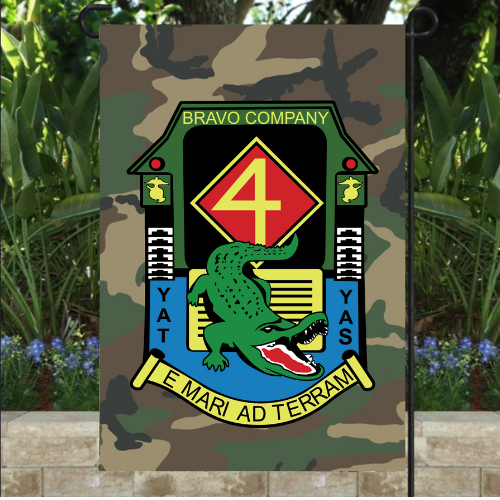 Bravo Co 4th AAB Garden Flag