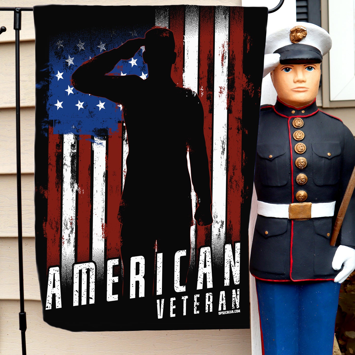 American Veteran Garden Flag