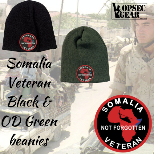 Somalia Veteran Embroidered Beanie